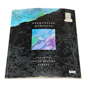 Vintage 1995 Enchanting Horizons VIA Rail Canada Travel Photo PB Black Softcover